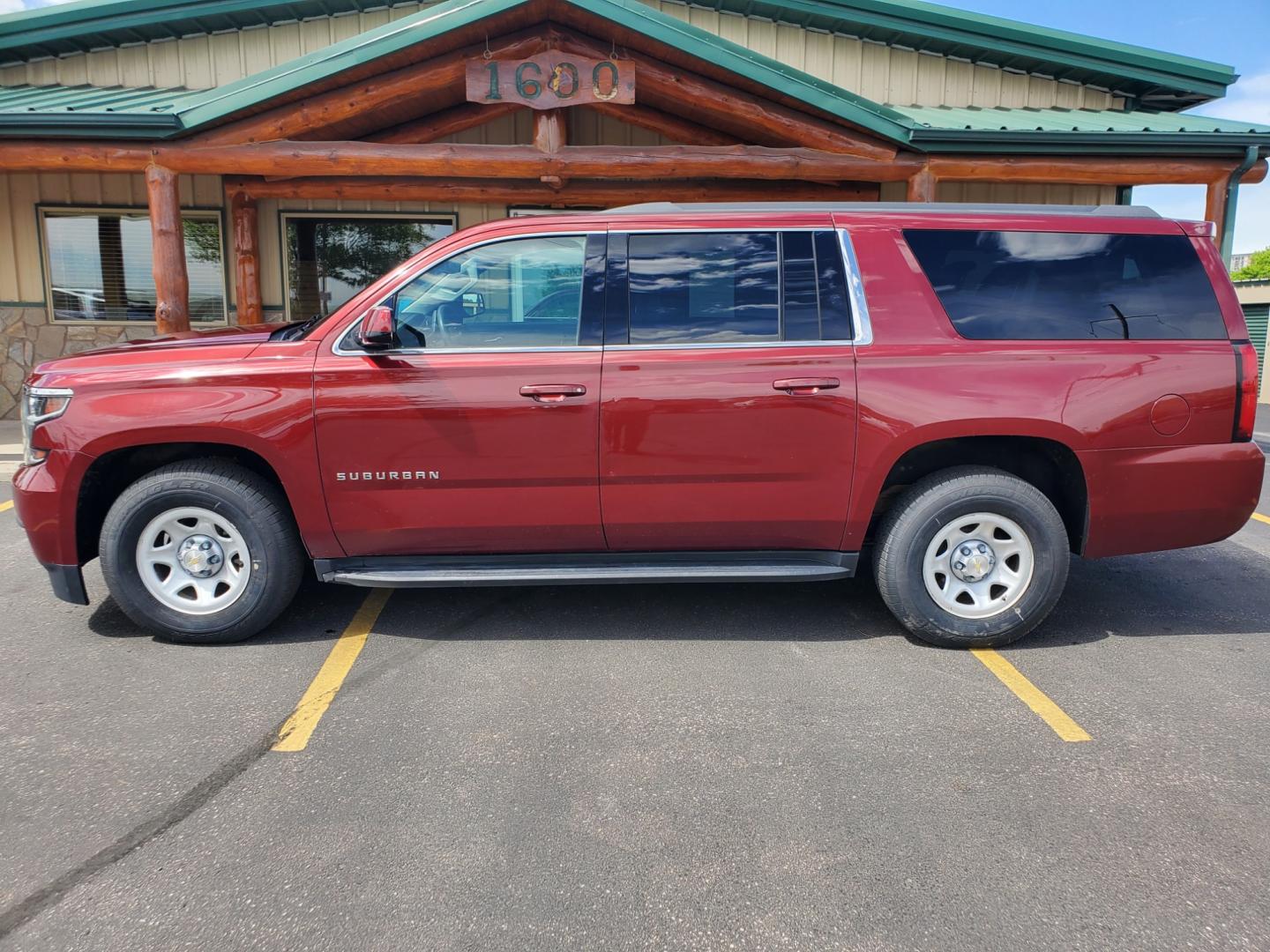 2019 Maroon /Black Chevrolet Suburban Fleet (1GNSKKKC6KR) with an 5.3L V-8 engine, 6-Speed Automatic transmission, located at 1600 E Hwy 44, Rapid City, SD, 57703, (605) 716-7878, 44.070232, -103.171410 - Photo#3